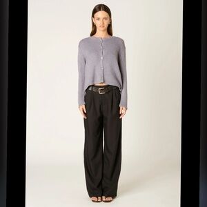 Nia Grey Relaxed Fit Ariana Wool Blend Cardigan Size S/M